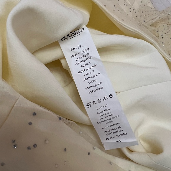 HOUSE OF CB 'Milana' Ivory Crystal and Tulle midi dress - Picture 10 of 10